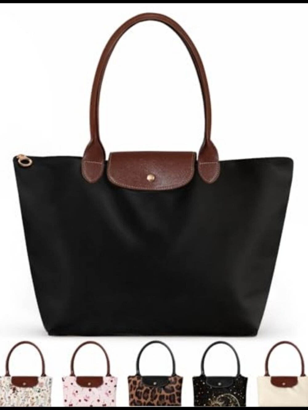 Miss Adola Nylon Tote Bag Lightweight Foldable Waterproof 16in Laptop